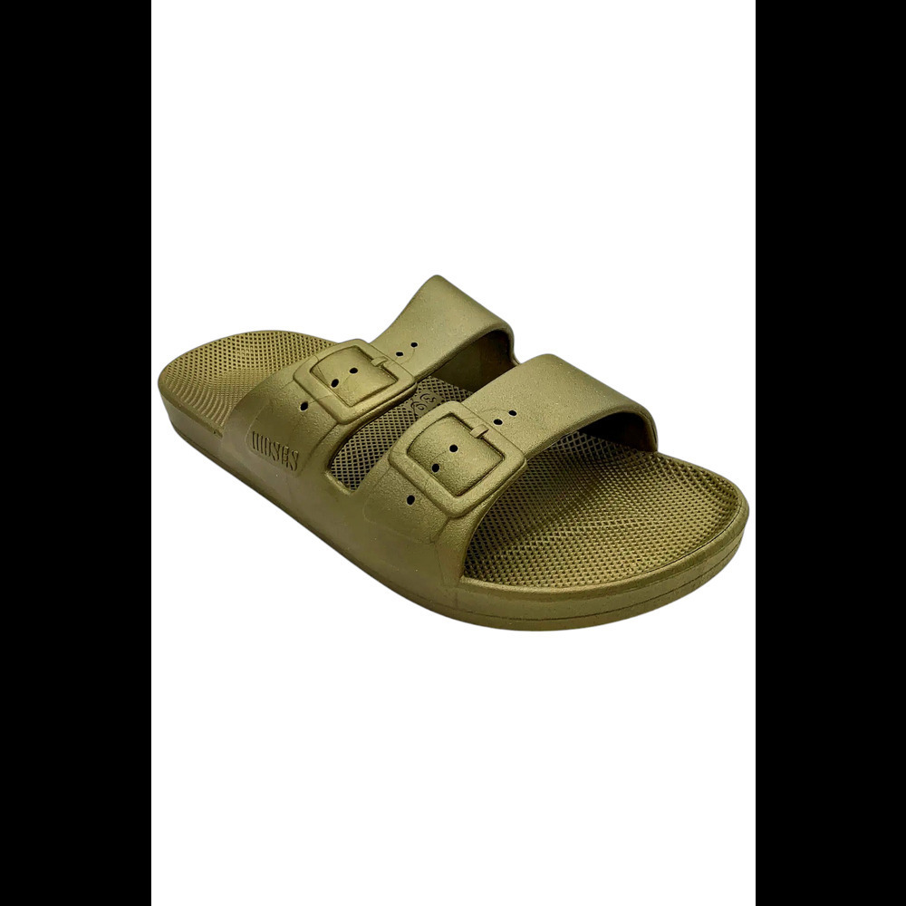 Freedom Moses Slide Sandals The Metallics Athena - Medium